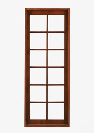 木头边框窗户免抠