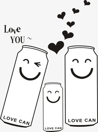 卡通笑脸水杯免抠