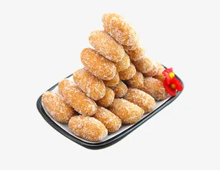 盘子中的糖条素材图片免抠