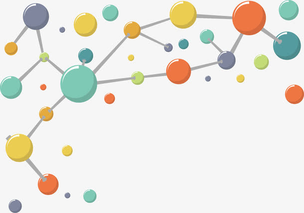 彩色分子结构免抠