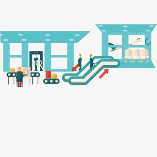 机场大厅场景免抠