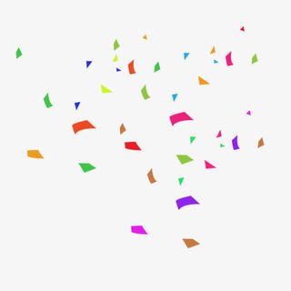 彩色碎片装饰免抠