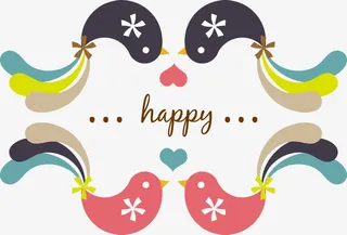 欧式插画卡片模板矢量素材免抠