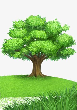 卡通手绘树装饰素材免费下载免抠