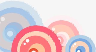 彩色圈圈底纹免抠