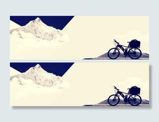 雪山旅行背景高清