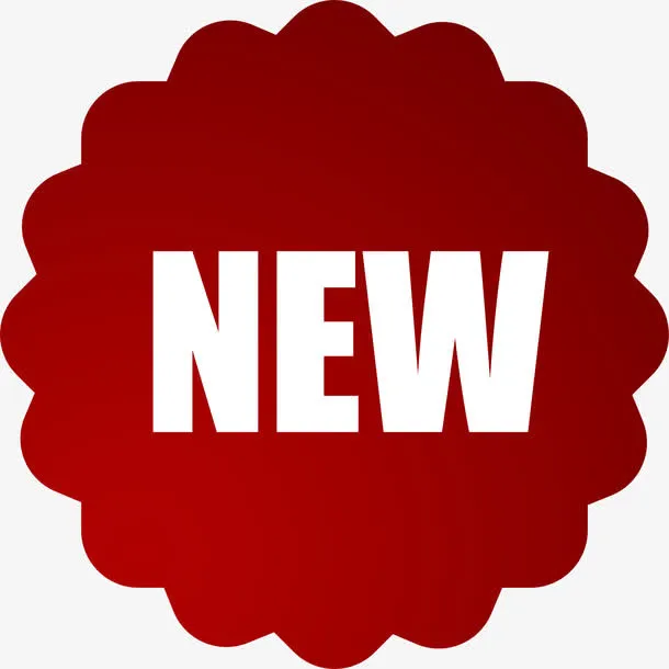 红色new标签免抠
