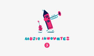 扁平铅笔吹号标签免抠