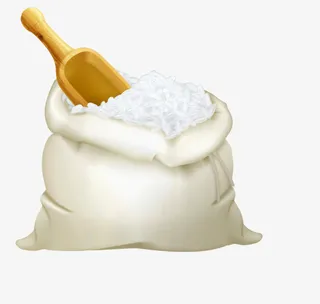 卡通一袋白色大米免抠