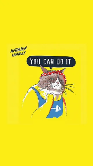 黄色猫咪卡通H5背景高清