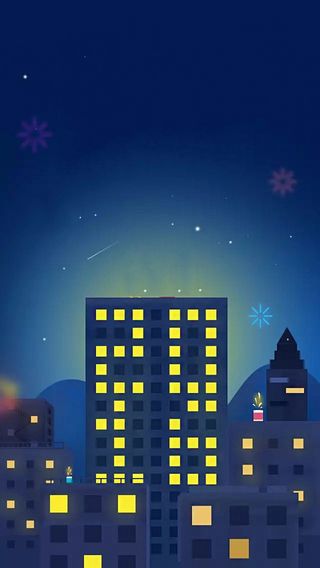 蓝色夜空H5背景高清