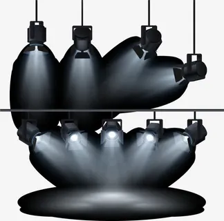 小清新舞台灯光免抠