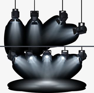 小清新舞台灯光免抠