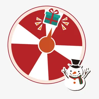 圣诞转盘免抠