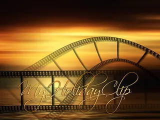 夕阳时尚光影海报背景素材高清