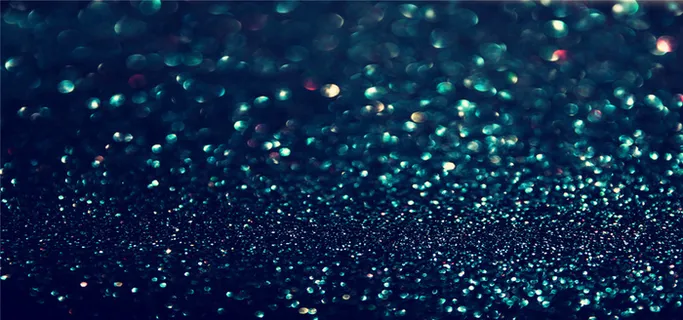 蓝色粒子光斑背景高清