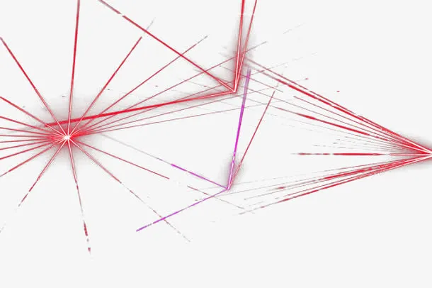 红色激光射线免抠
