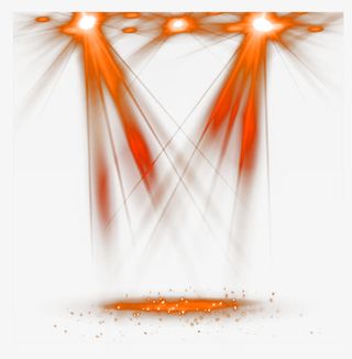 桔色舞台放射光束矢量免抠