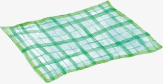 蓝色毯子矢量图免抠