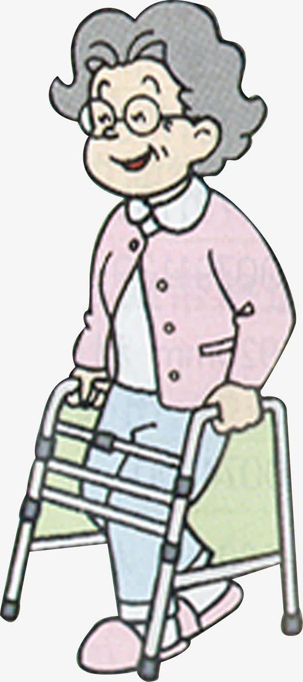 卡通老人免抠