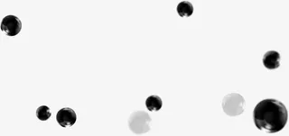 黑色墨水水滴免抠