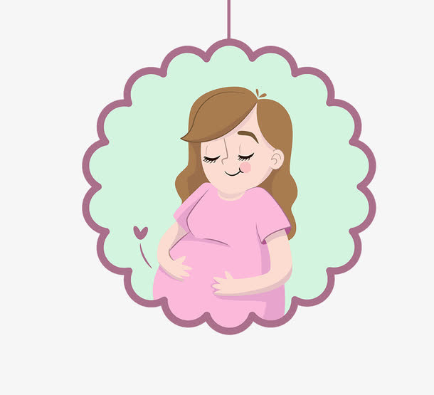 38妇女节温馨卡通设计免抠