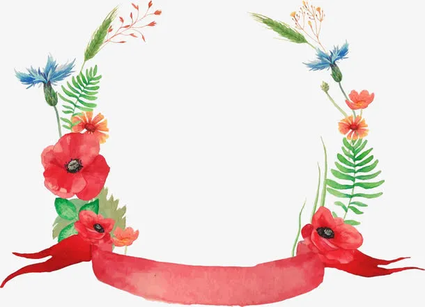 花型边框免抠