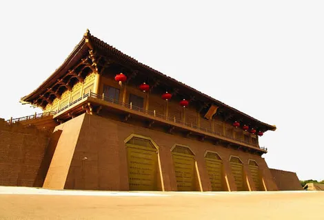 古代长安城楼免抠