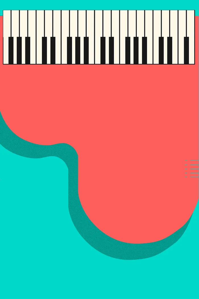 卡通海报音乐培训班招生海报背景素材高清