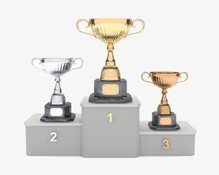 金银铜奖杯免抠