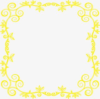 精美中国风花纹边框免抠