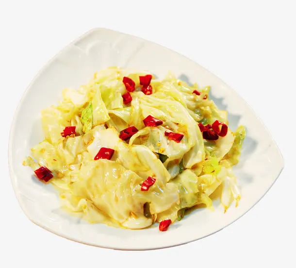 香辣手撕包菜免抠