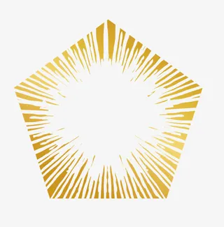 五边形光芒底纹免抠