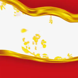 古代红色系彩带免抠