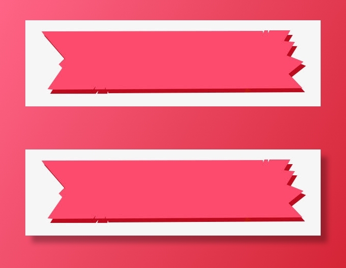 红色标题背景素材免抠