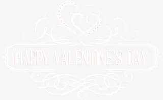 情人节标语带花纹免抠