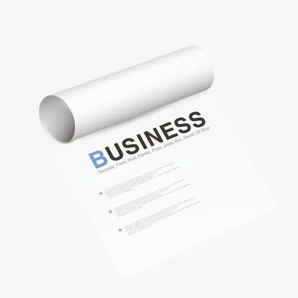 矢量文件纸张免抠