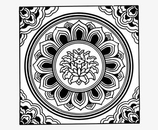 矢量中国风圆形边框PNG图片免抠