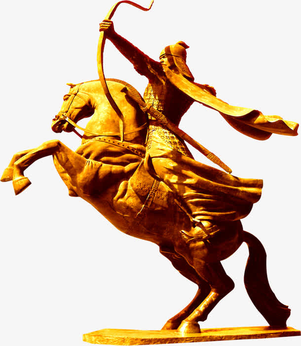 将军战马样式招聘海报免抠