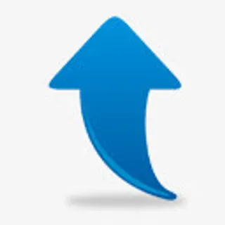 蓝色向上箭头图标免抠