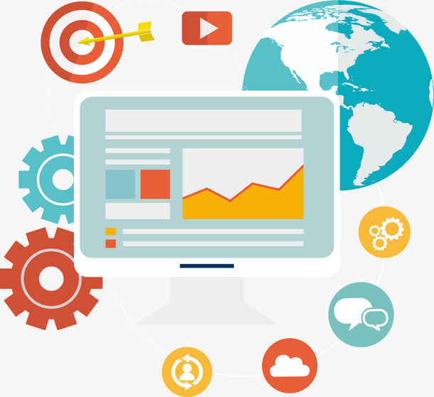 项目维护流程图表免抠