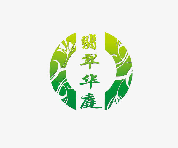 翡翠华庭渐变图标免抠