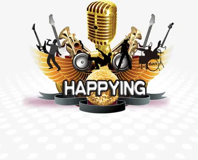 音乐麦克风演唱会海报免抠