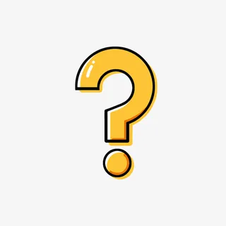 手绘问号装饰免抠