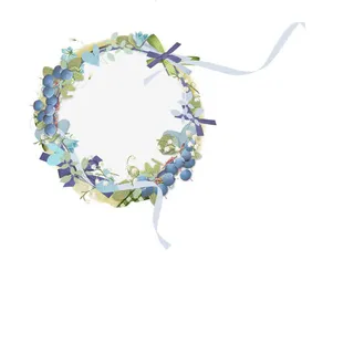 庆典花卉边框花卉边框线描免抠