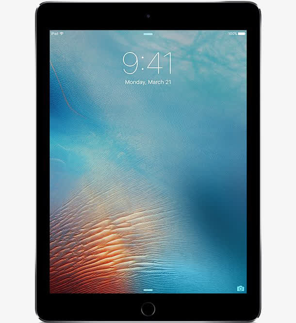 黑色苹果平板电脑免抠