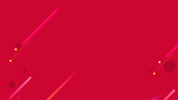 红色背景漂浮彩色色块