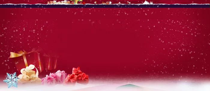 冬雪节日氛围背景banner高清