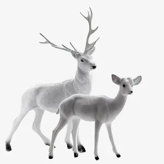 圣诞白色麋鹿免抠