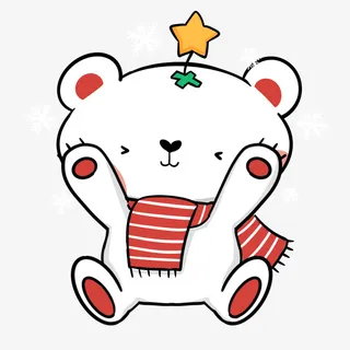 表情包圣诞节卡通动物表情包开心免抠